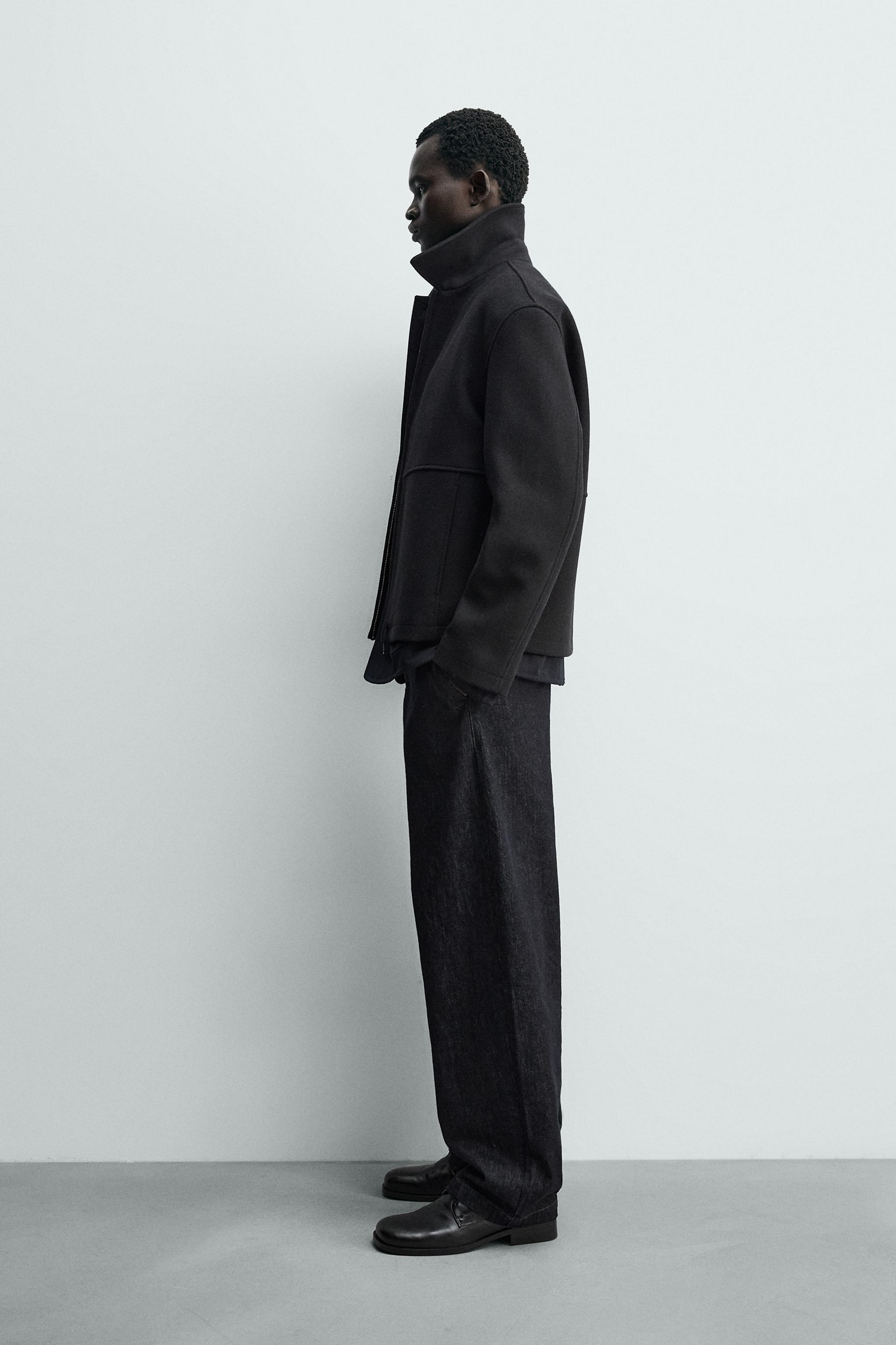 BLOUSON STRUCTURÉ À CHEVRON ET ZIP