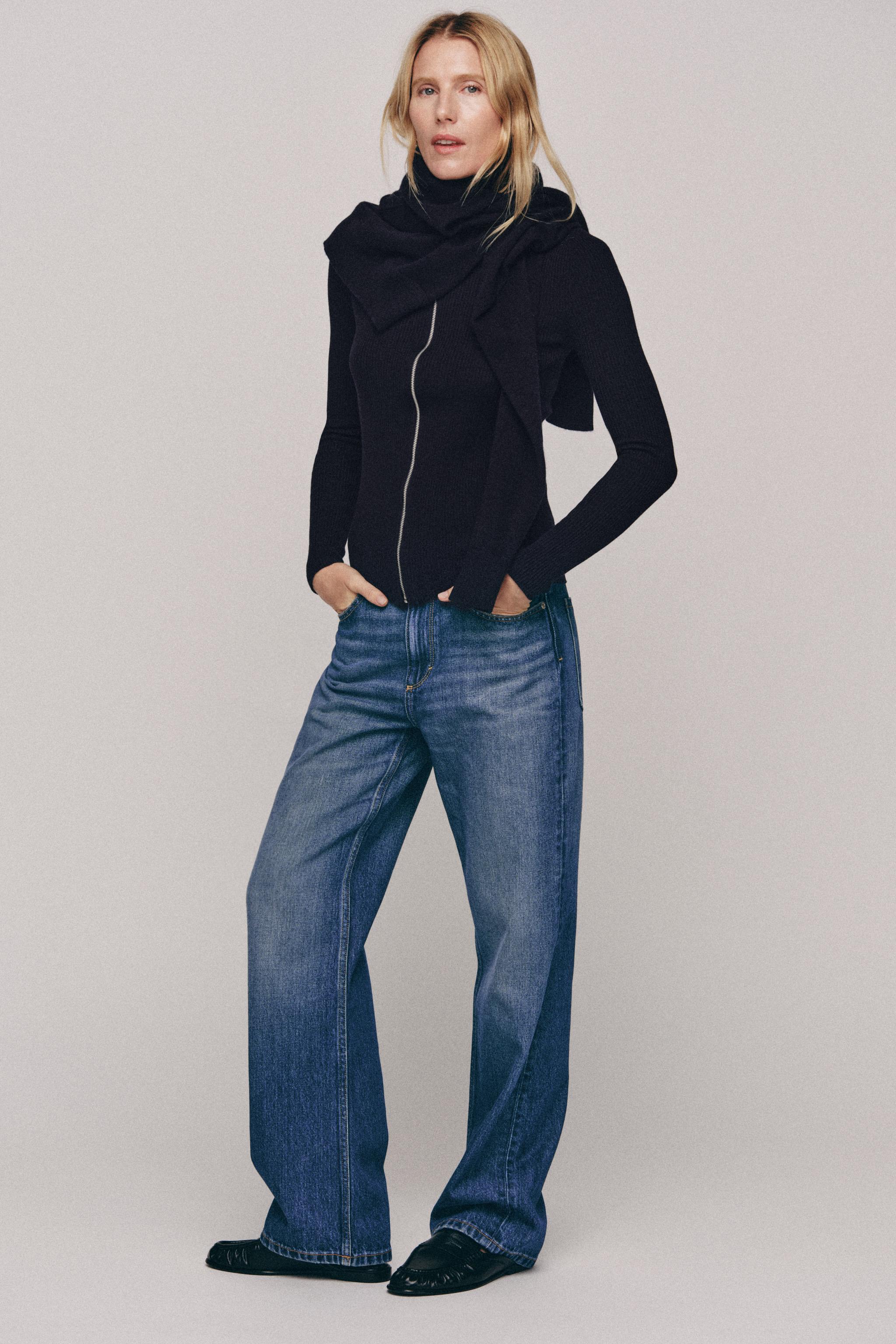 Z1975 HIGH RISE LONG LENGTH REGULAR JEANS — Blue