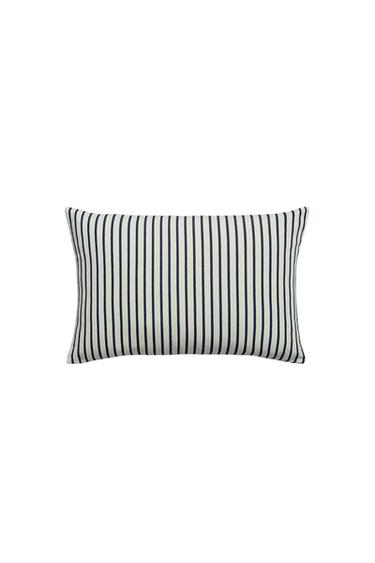 STRIPED CUSHION COVER - White by Zara