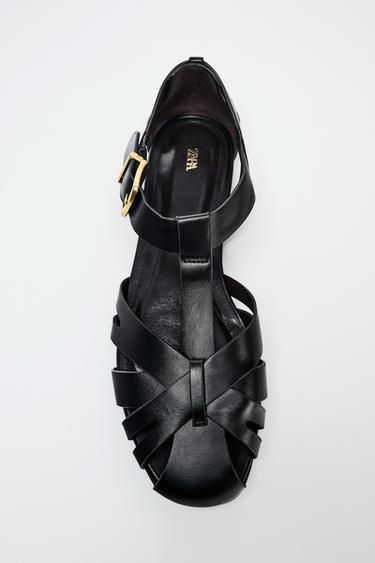 STRAPPY CAGE SANDALS - Black by Zara