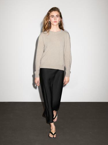 Zara 100% cashmere crew neck sweater - Mink