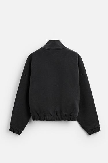 WASHED ZIP-UP JACKET - Dark anthracite de Zara - Image 6