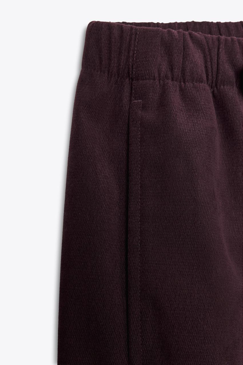 ELASTIC WAIST WIDE LEG PANTS