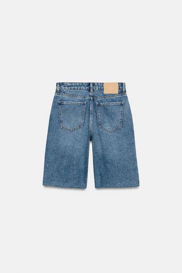 SHORT Z1975 EN DENIM TAILLE MI-HAUTE - Bleu moyen de Zara - Image 6