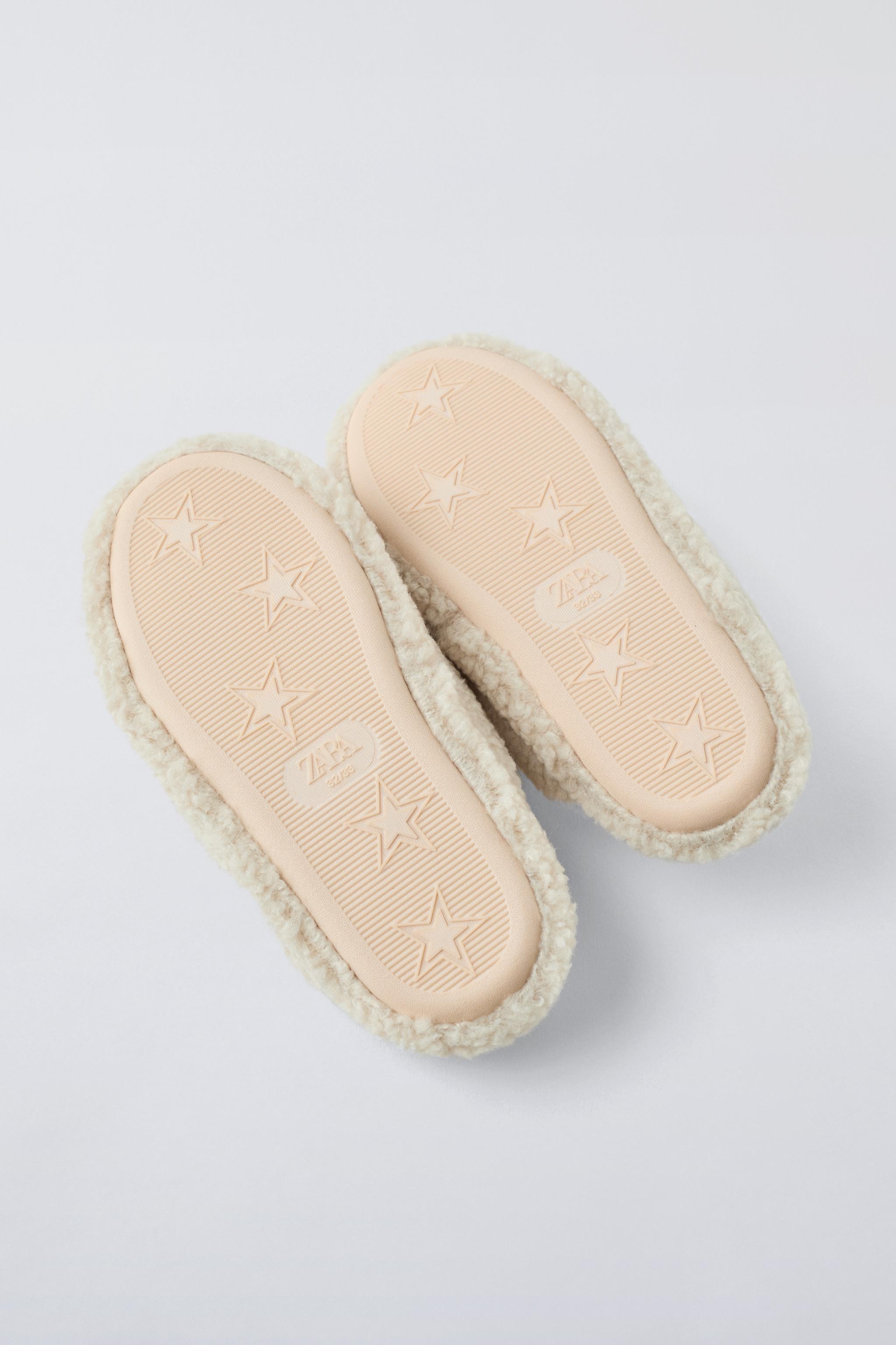 Zara white slippers fashion