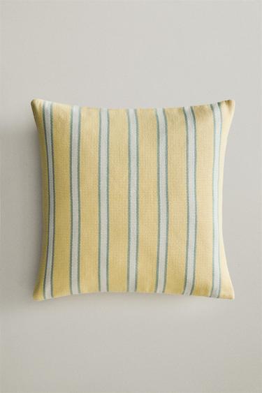STRIPED CUSHION COVER - Light yellow by Zara - Image 5