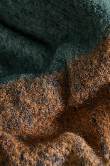 FRINGED BLANKET - Blue by Zara - Image 3