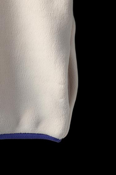 Zara COLOR BLOCK LABEL POLAR FLEECE SWEATSHIRT - Green