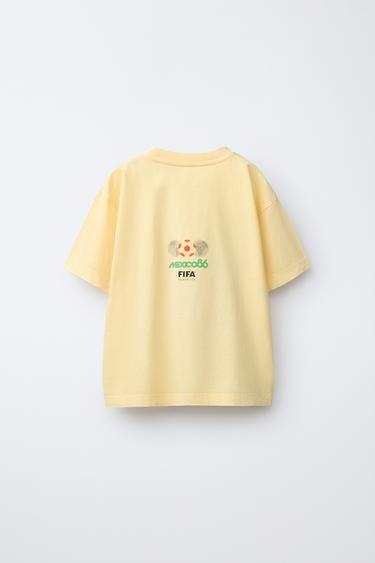 Zara FIFA WORLD CUP ™ 1986 PRINTED T-SHIRT - Yellow