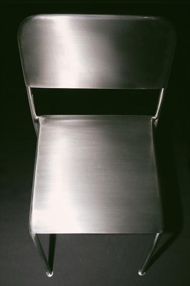 STAINLESS STEEL STRUCTURE CHAIR - Matte silver by Zara
