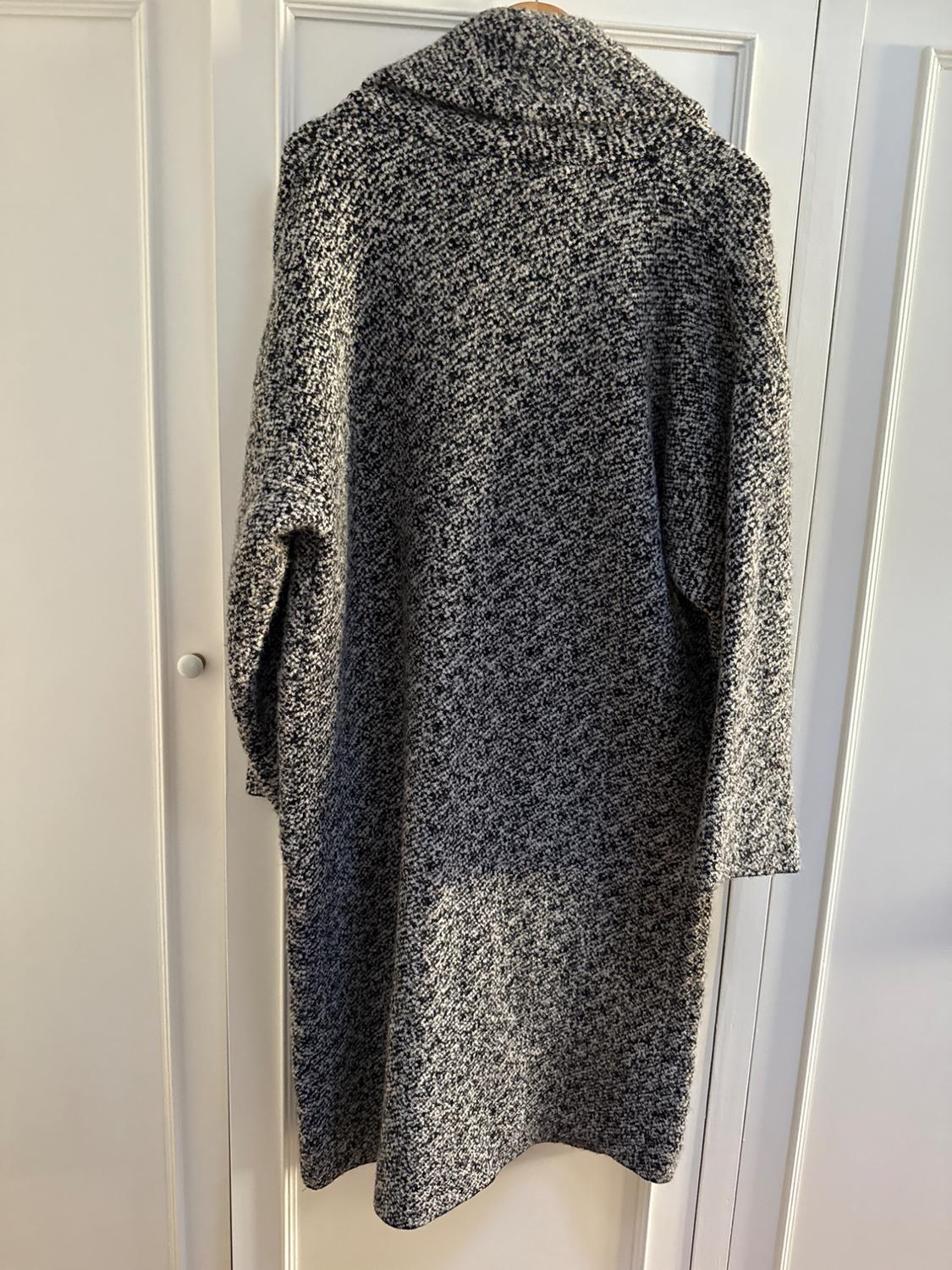 WRAP COLLAR KNIT COAT - Image 5
