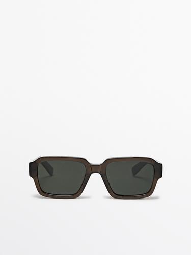 Zara Rectangular sunglasses - Green - Image 0