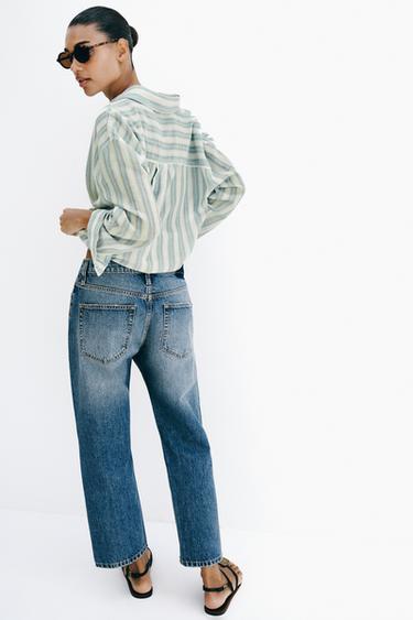 JEAN Z1975 CROPPED TAILLE NORMALE - Bleu de Zara - Image 4