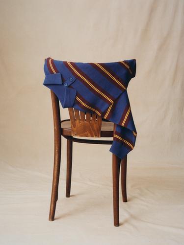 STRIPED KNIT POLO SHIRT - Brown-Blue by Zara