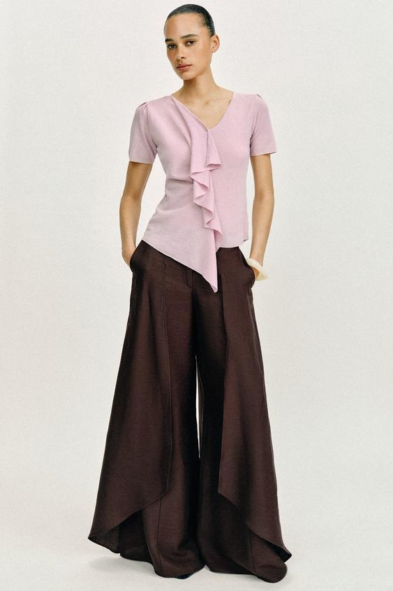 RUFFLED KNIT TOP from Zara - $39.90