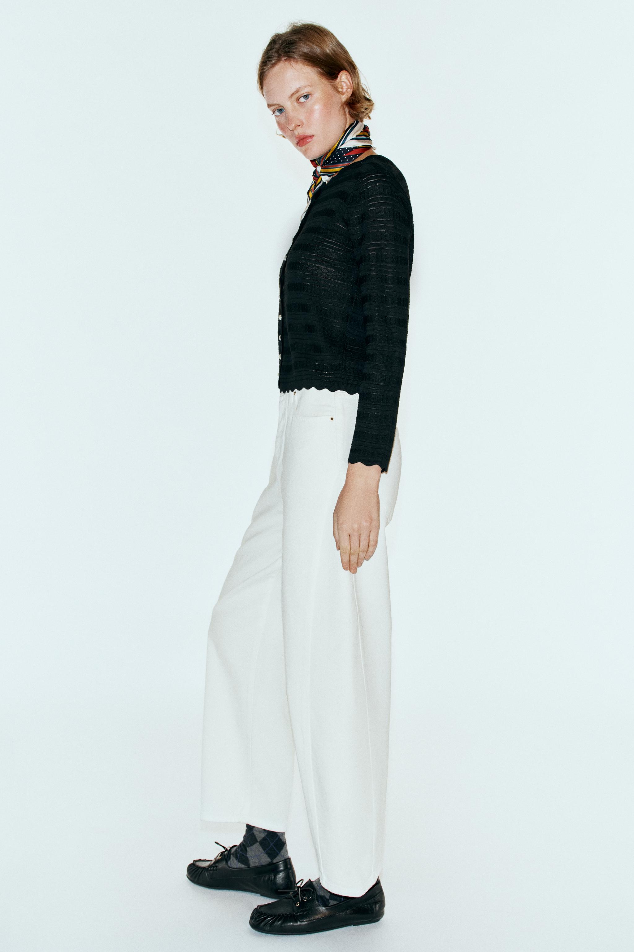 CARDIGAN WITH FAUX PEARL BUTTONS