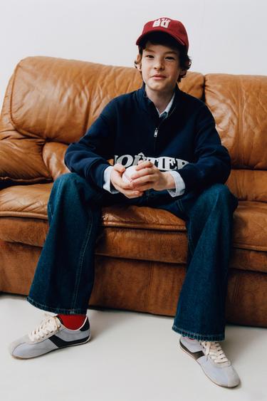 GIÀY THỂ THAO PHỐI CHẤT LIỆU - Màu xám từ Zara