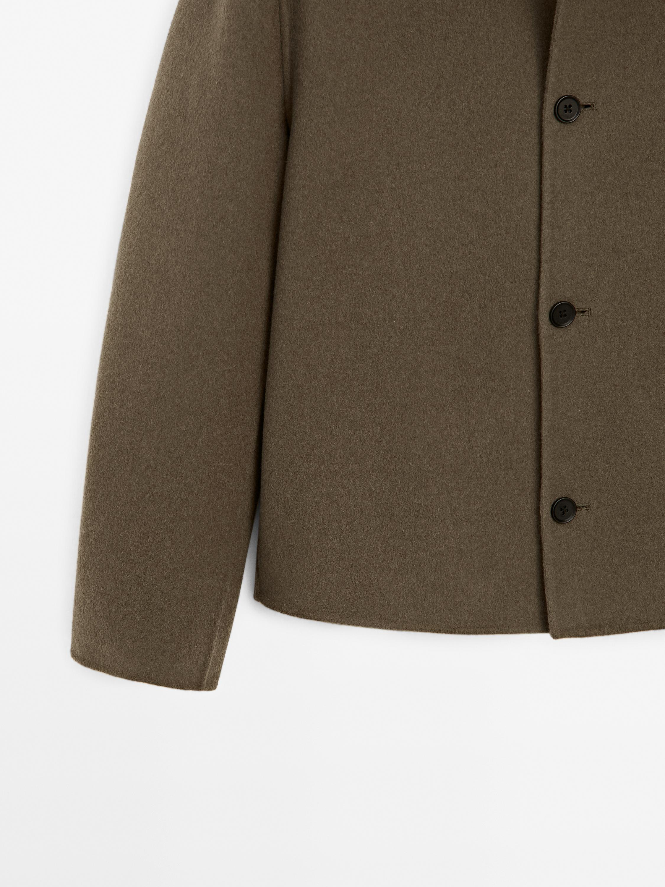 Blouson en laine mélangée