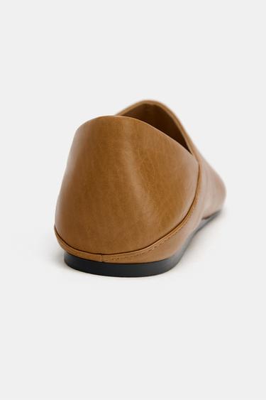 LIMITED EDITION SOFT LEATHER SLIPPERS - Brown by Zara - Image 7