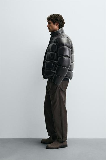 VESTE DOUDOUNE 100% PLUMES - Noir de Zara - Image 3