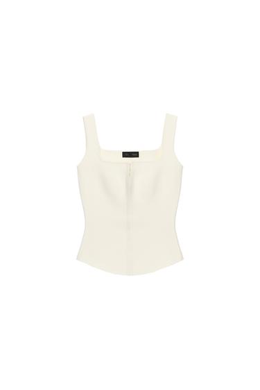 توب طراز مشد محاك - خَام الخاص بـ Zara