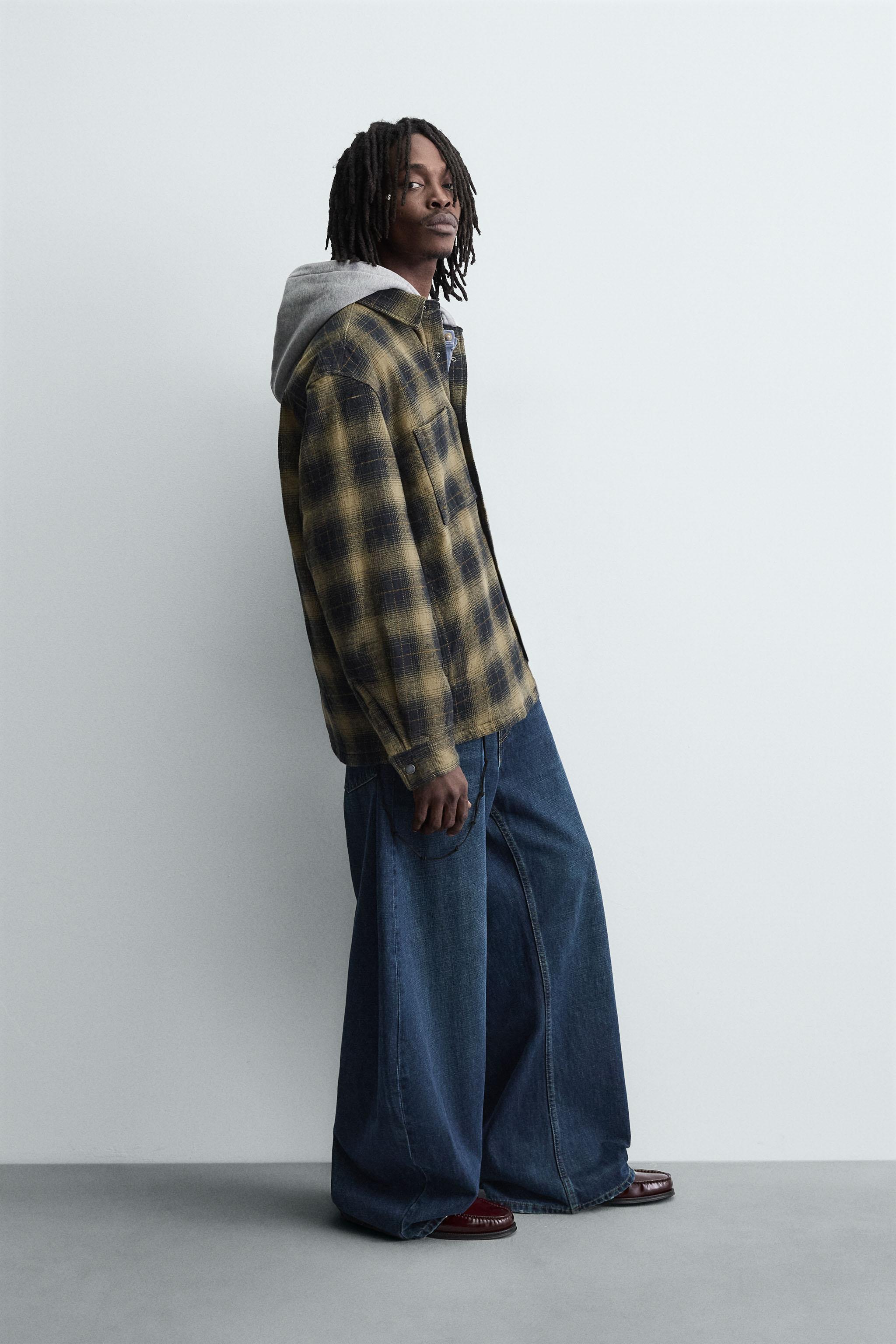 PLAID HOODIE OVERSHIRT