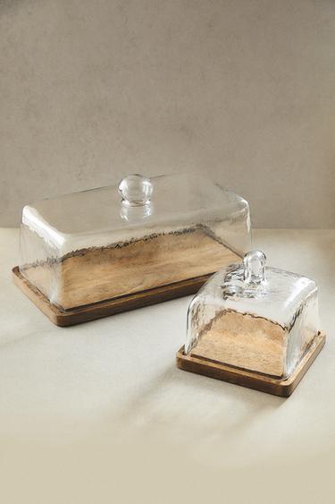 BANDEJA RETANGULAR COM TAMPA - Bege-claro da Zara