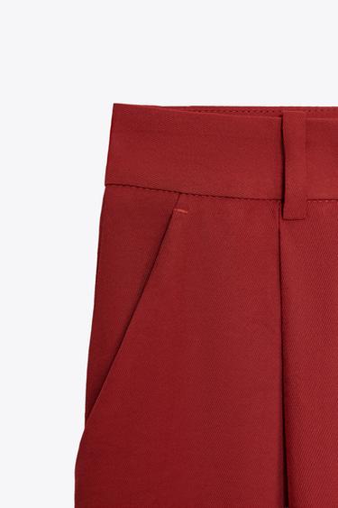 WIDE-LEG TROUSERS WITH DARTS - Brick by Zara - Image 6