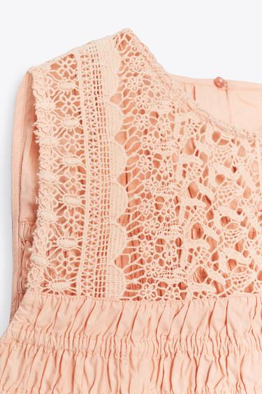 TOP À ÉLASTIQUES ET VOLANT - Mandarine de Zara - Image 8