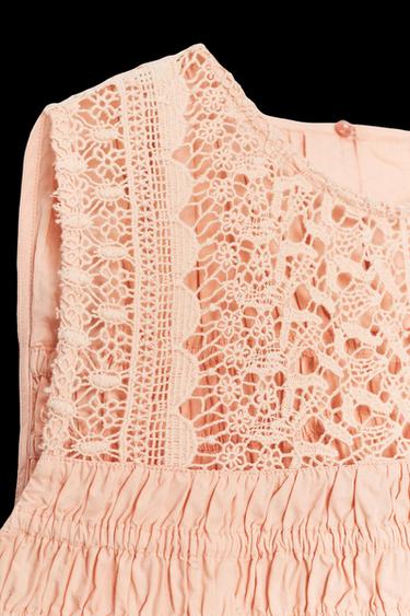 RUFFLED ELASTIC TOP - Tangerine by Zara