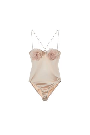 ORGANZA FLOWER BODYSUIT