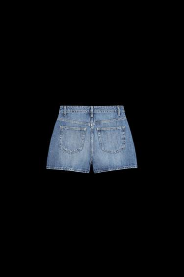 TRF DENIM SKORT - Navy blue by Zara