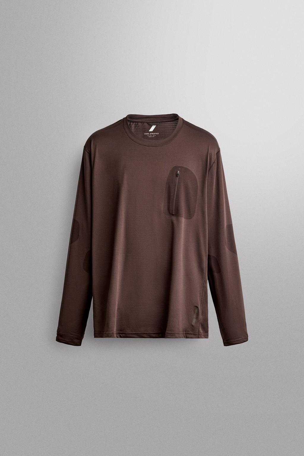 TECHNICAL LONG SLEEVE T-SHIRT WITH POCKET