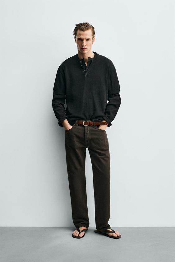 COTTON LINEN KNIT T-SHIRT