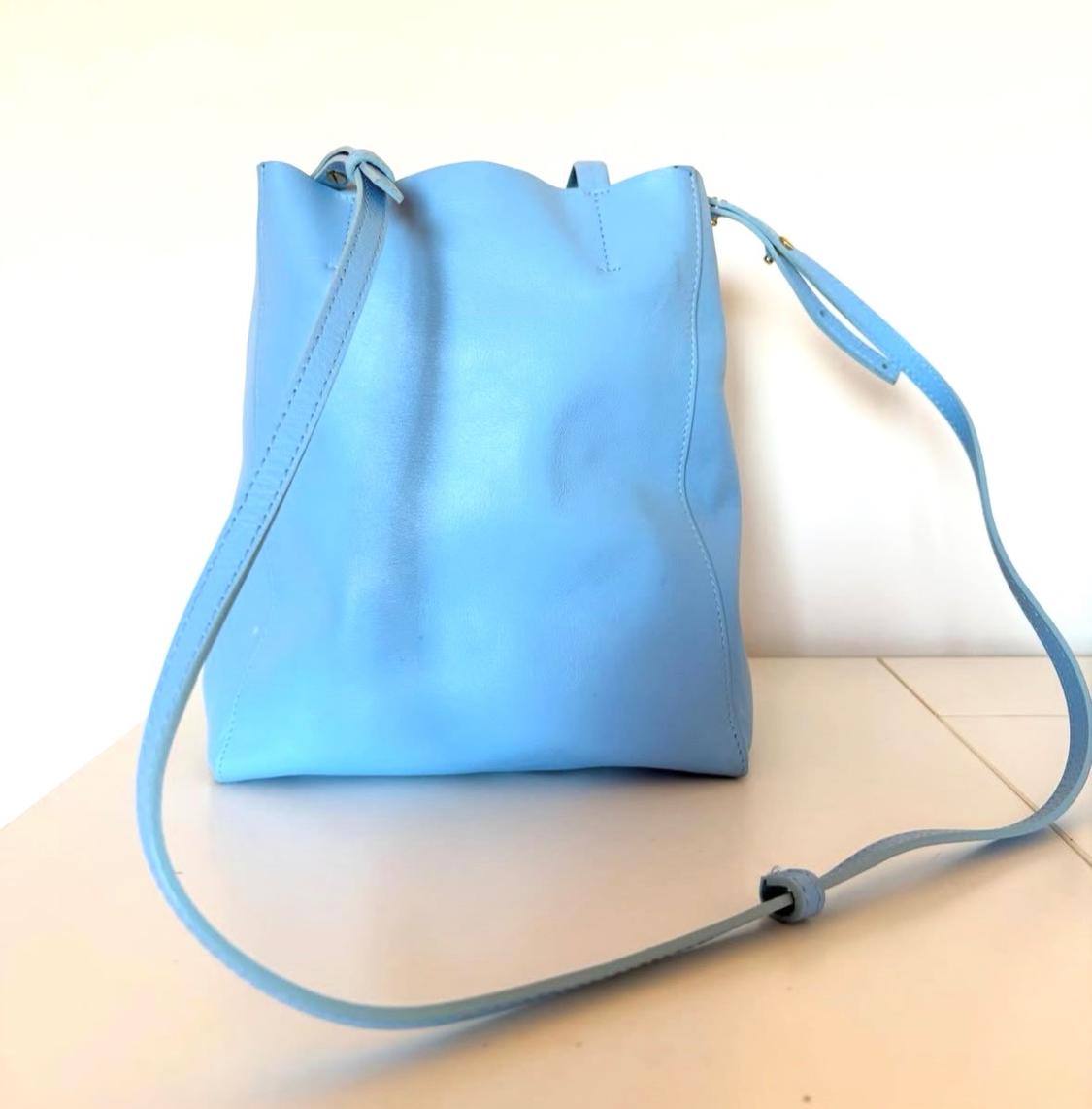 ΜΙΝΤΙ ΤΣΑΝΤΑ SHOPPER ΑΠΟ ΔΕΡΜΑ - Image 5