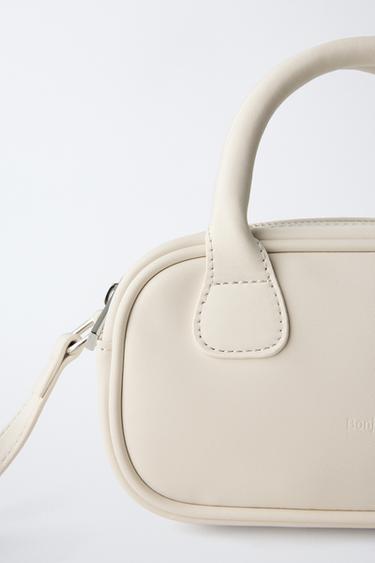 SAC BANDOULIÈRE BOWLING MINI - Blanc écru de Zara - Image 2