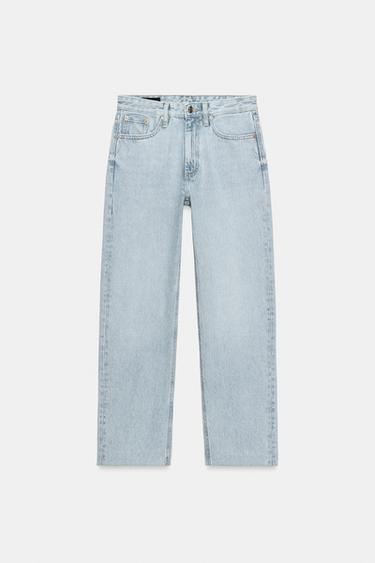 JEANS Z1975 SLIM TIRO ALTO - Azul claro de Zara