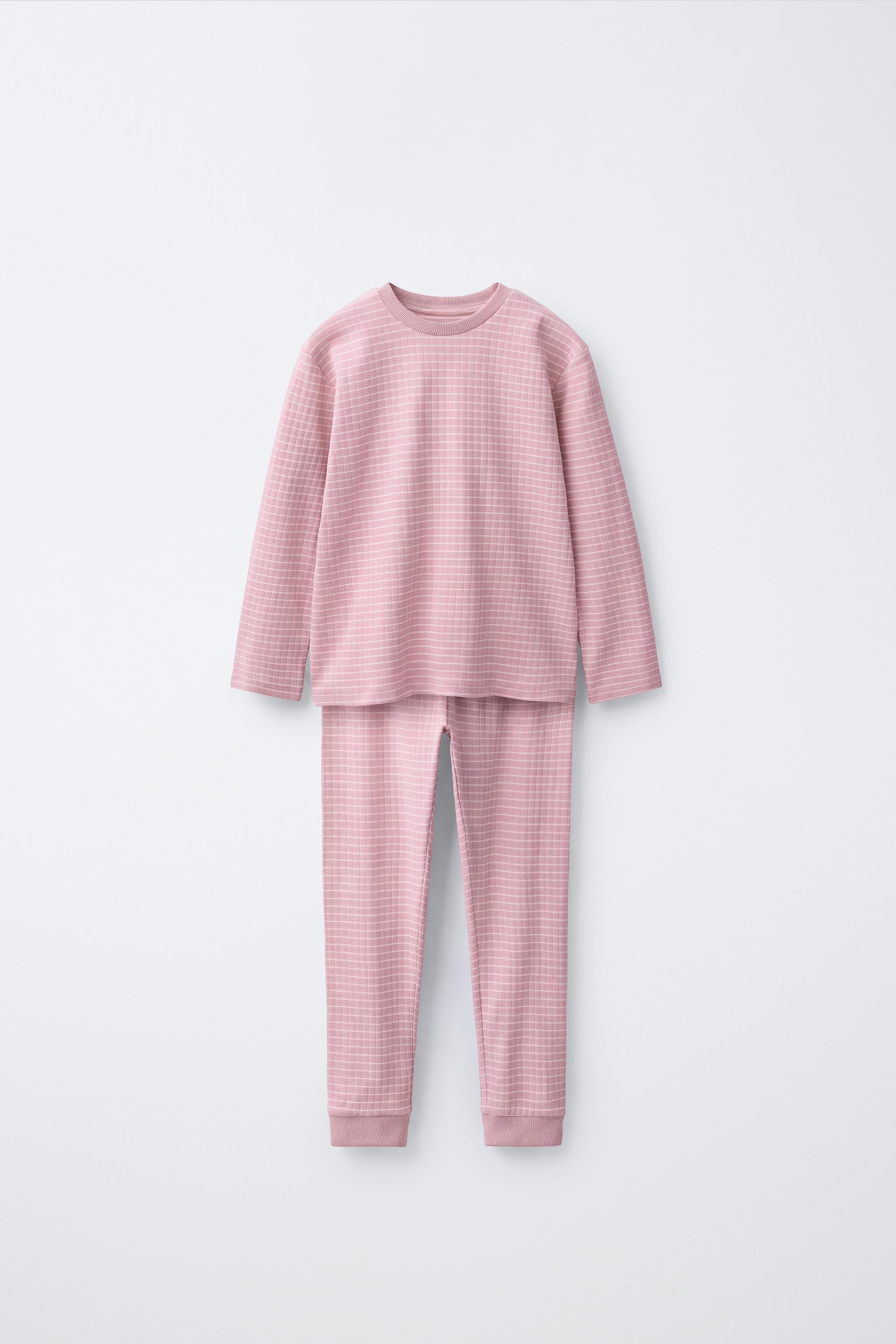 1 1/2-6 YEARS/ STRIPED PYJAMAS — Pink