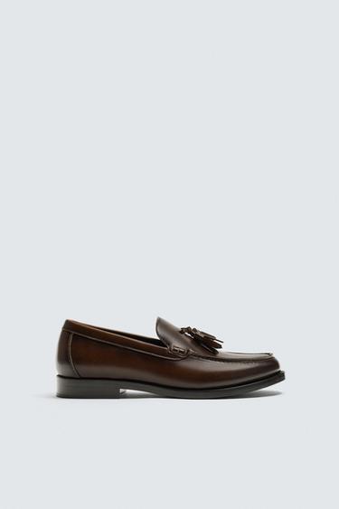 TASSEL DRESS LOAFERS - Brown by Zara