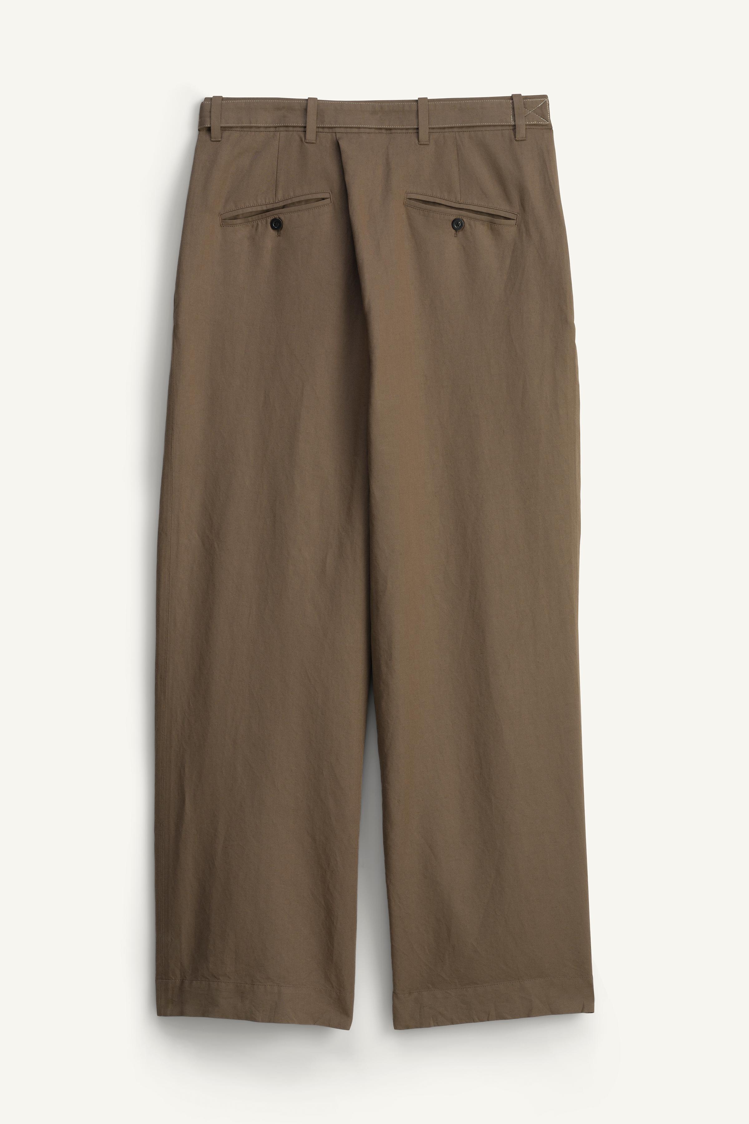 LIMITED EDITION WIDE FIT SUIT PANTS - Mink | ZARA United States