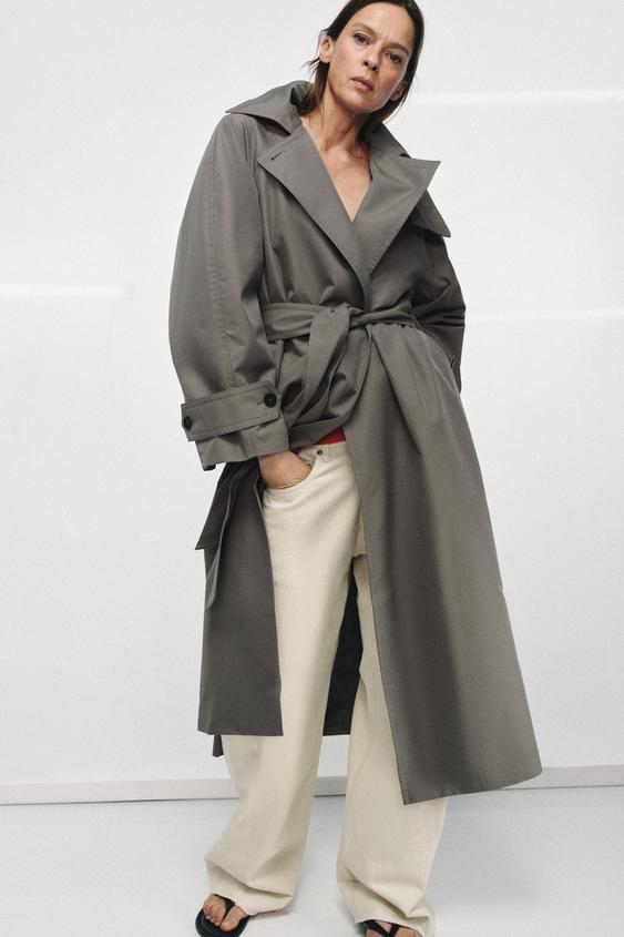 ZW COLLECTION OVERSIZED BELTED TRENCH COAT