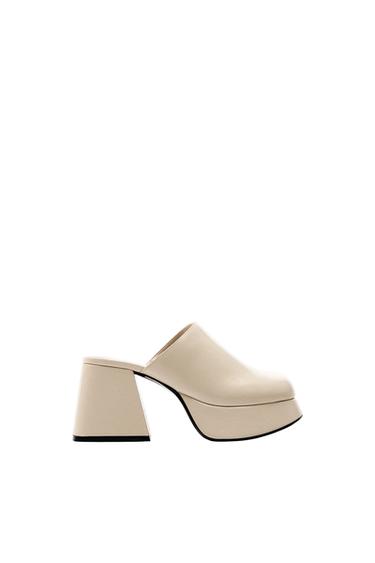 BLOCK HEEL PLATFORM CLOGS