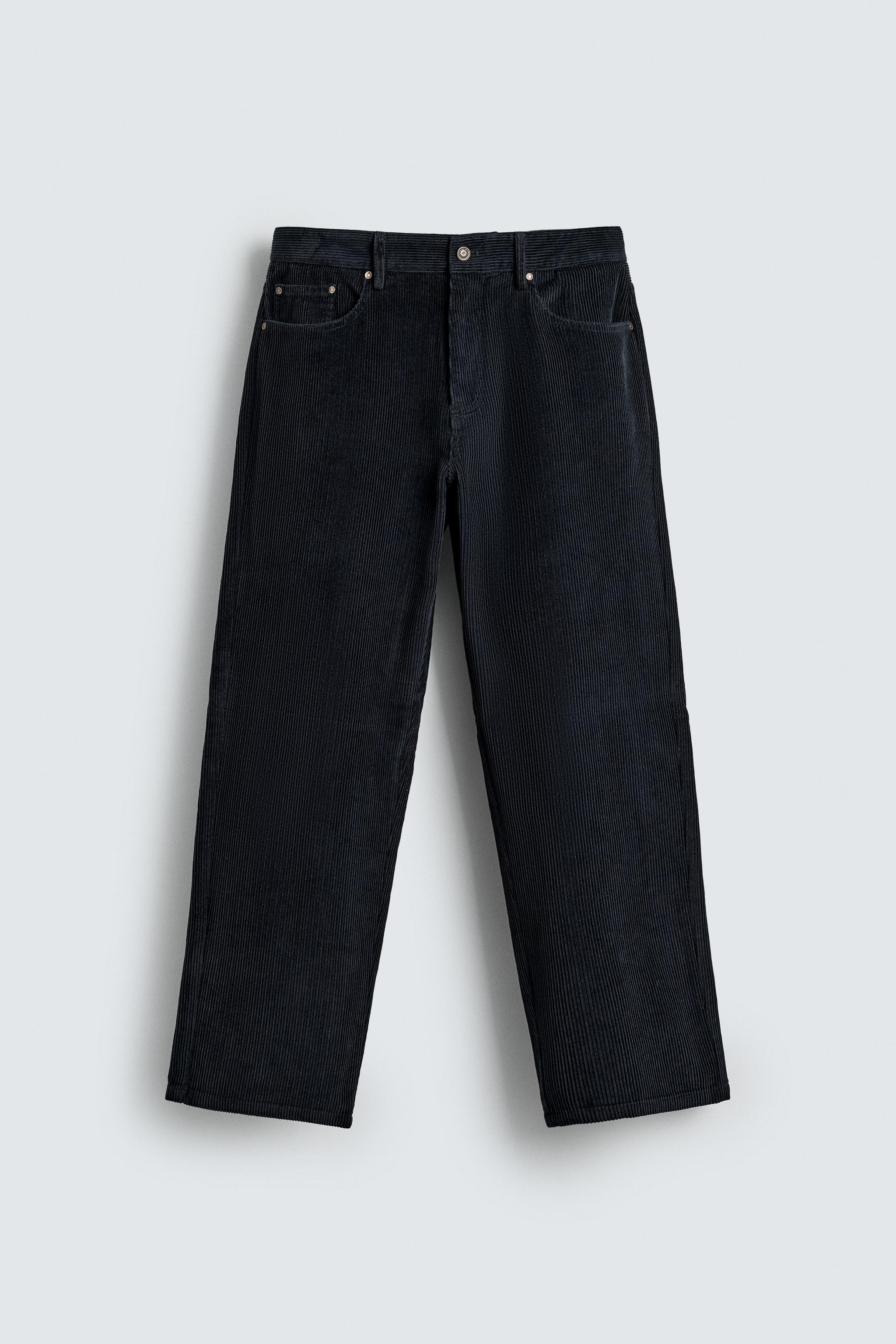 PANTALON STRAIGHT FIT EN VELOURS CÔTELÉ