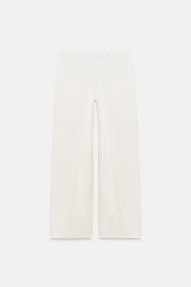 PANTALON À PLIS SUR LE DEVANT ZW COLLECTION - Écru de Zara - Image 6