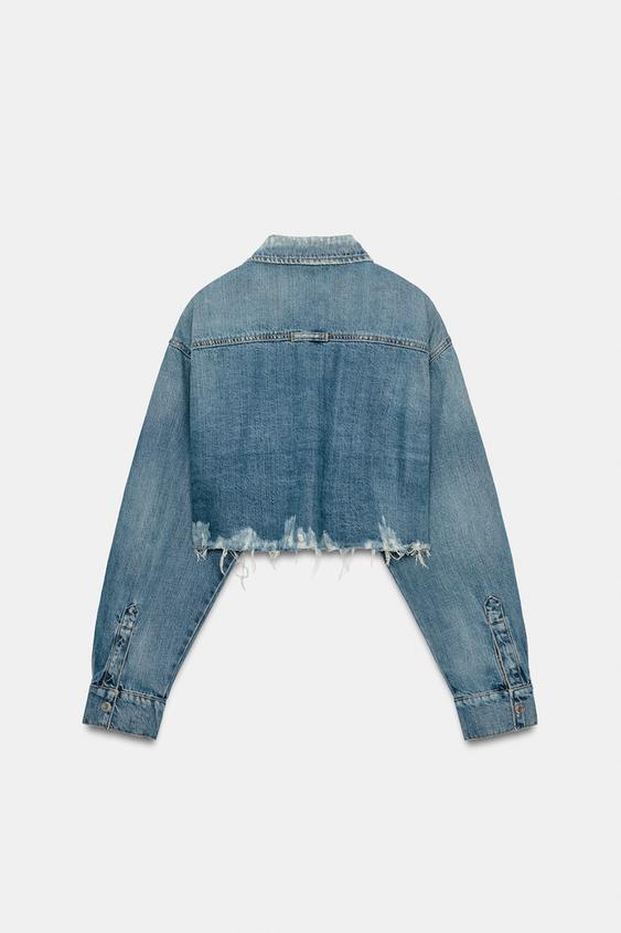 極希少】ZARA アシンメトリー・デコンストラクト デニムケープ 