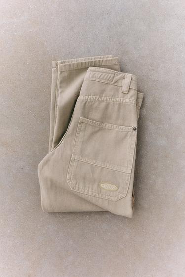 PANTALÓN SARGA LOOSE FIT - Beige de Zara