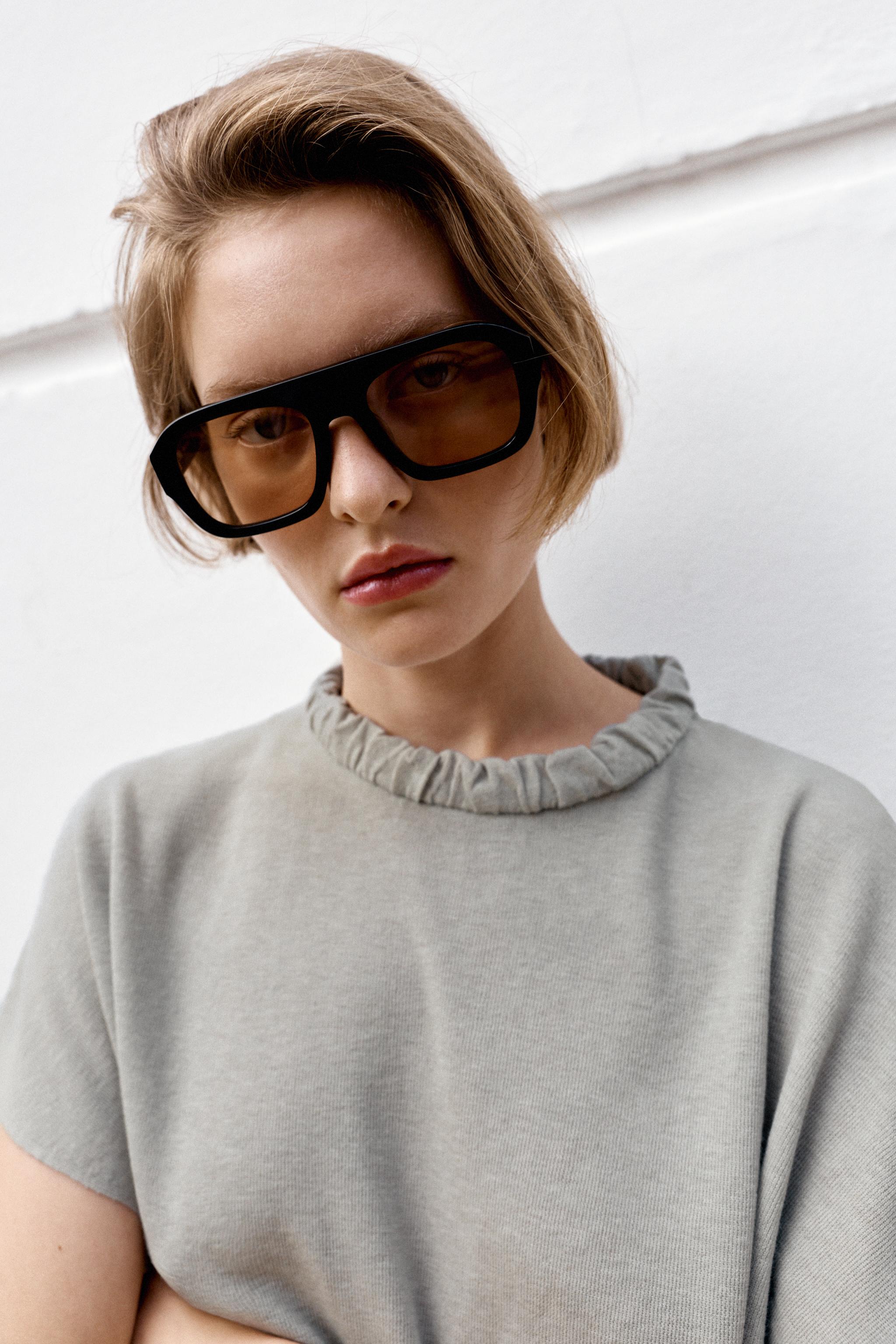 Zara GATHERED NECK KNIT TOP — фото 3