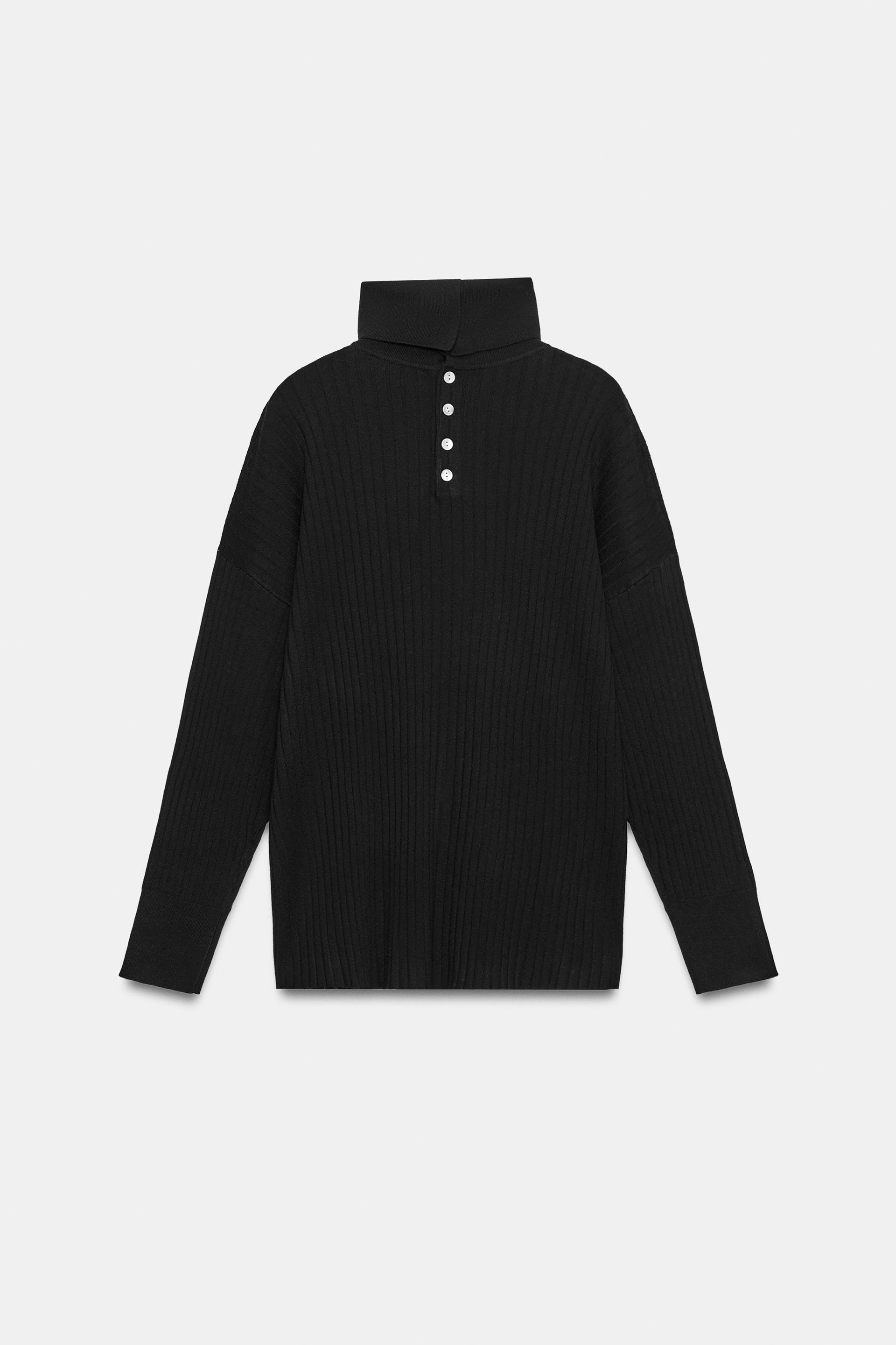 RIBBED KNIT SWEATER thumbnail 7