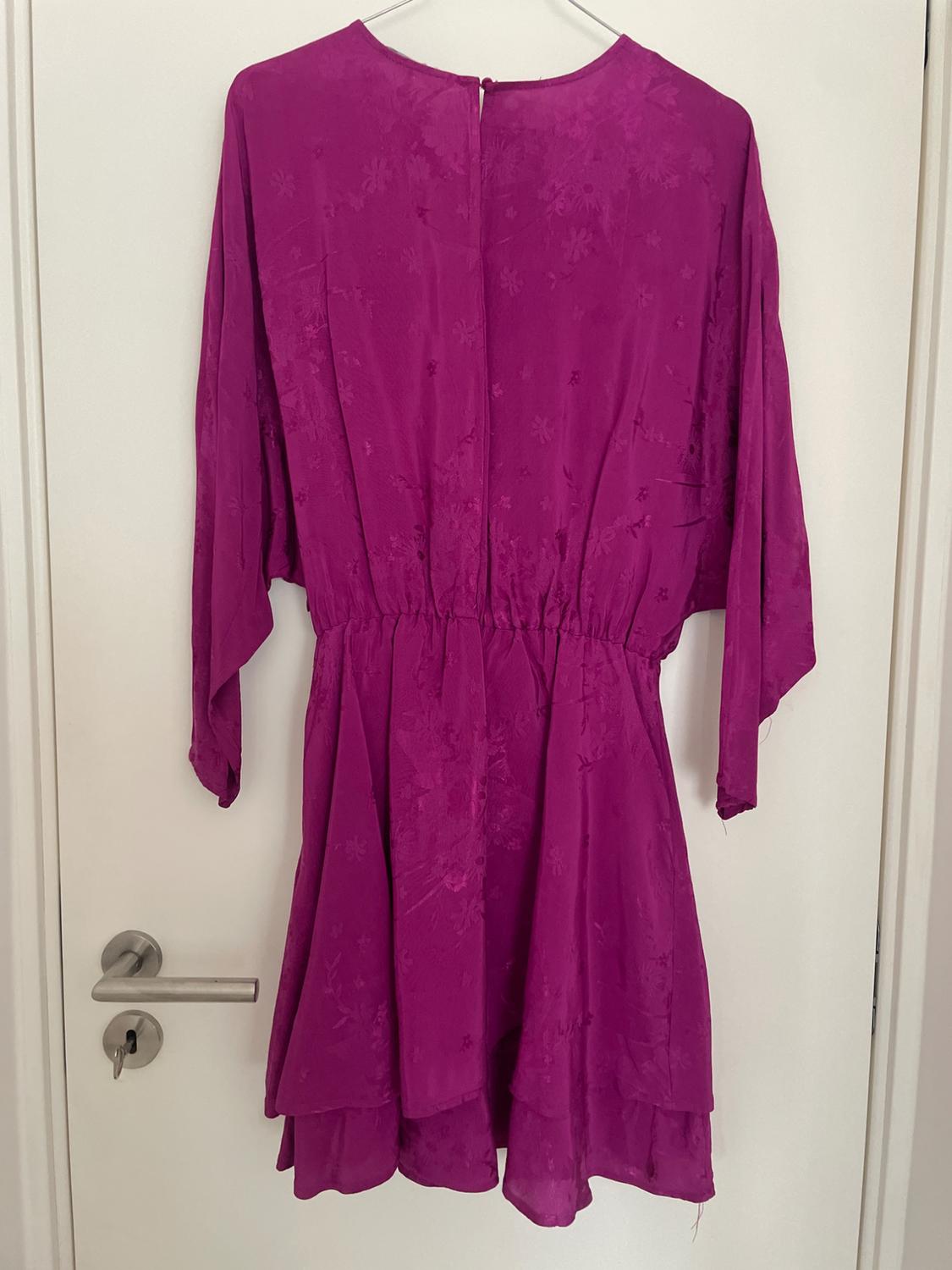 SATIN-FINISH JACQUARD DRESS - Image 2