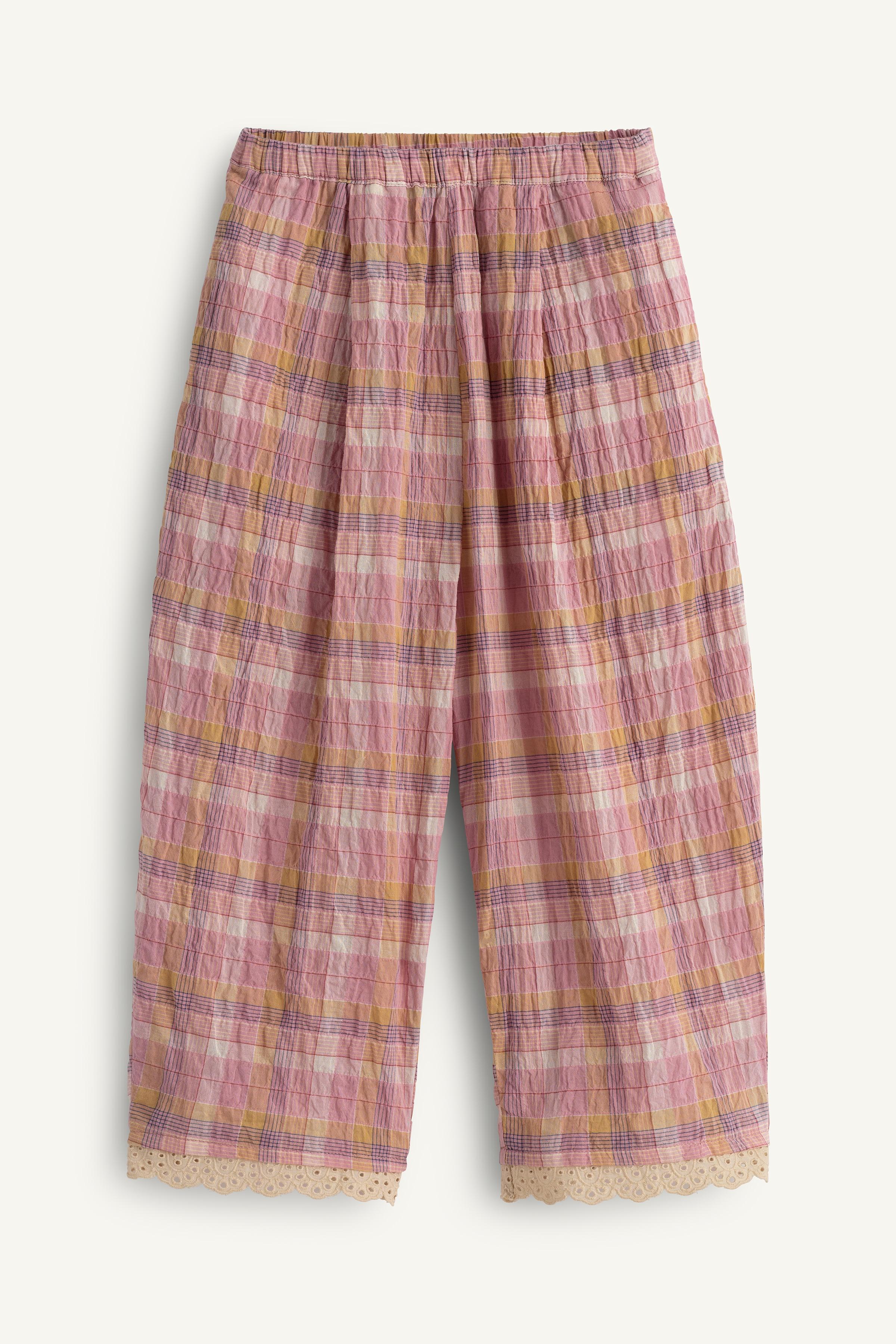 LIMITED EDITION TEXTURED PLAID PANTS